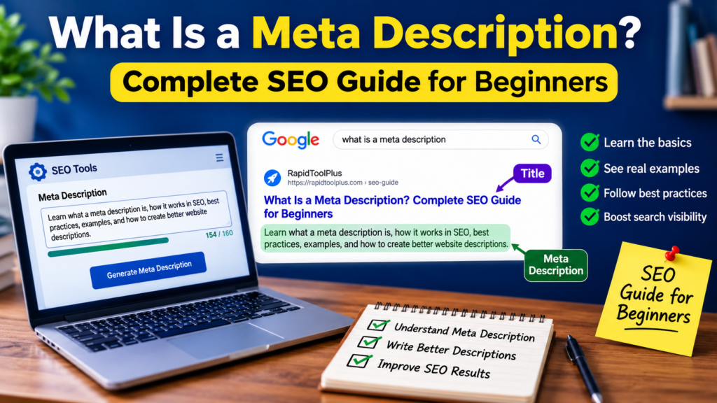 What Is a Meta Description? Beginner's SEO Guide