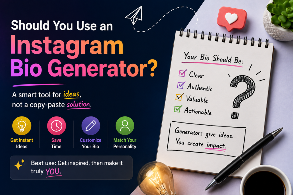 Should You Use an Instagram Bio Generator?