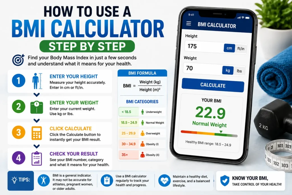 How to Use a BMI Calculator Step by Step
