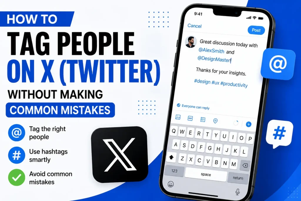 How to Tag People on X (Twitter) Without Making Common Mistakes