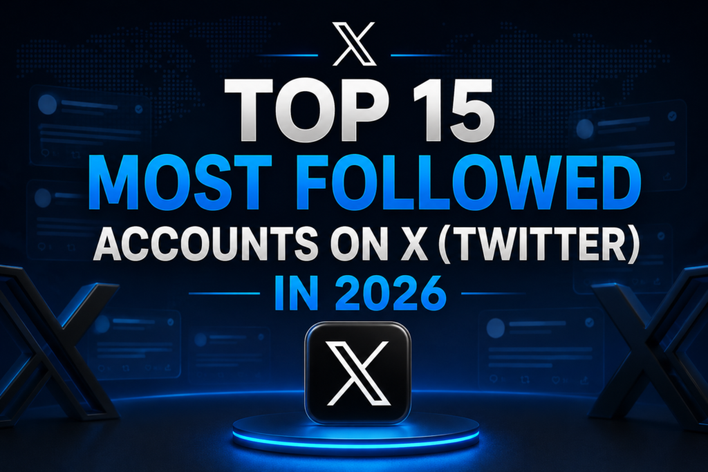 Top 15 Most Followed Accounts on X (Twitter) in 2026