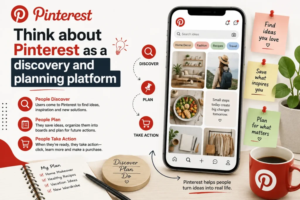 Think about Pinterest as a discovery and planning platform