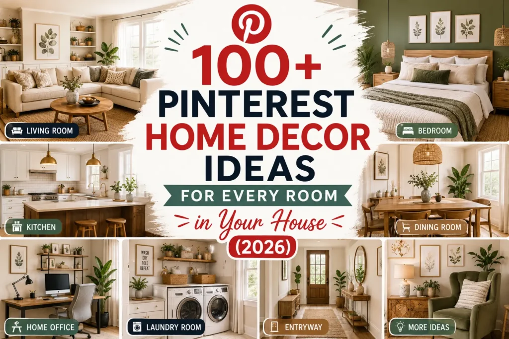 100+ Pinterest Home Decor Ideas for Every Room (2026)