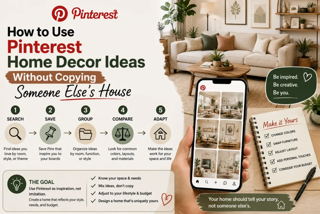How to Use Pinterest Home Decor Ideas Without Copying Someone Else's House