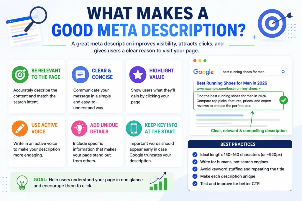 What makes a good meta description