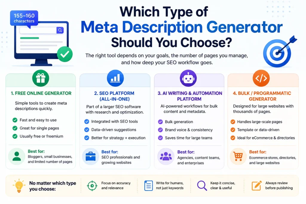 Which type of meta description generator should you choose