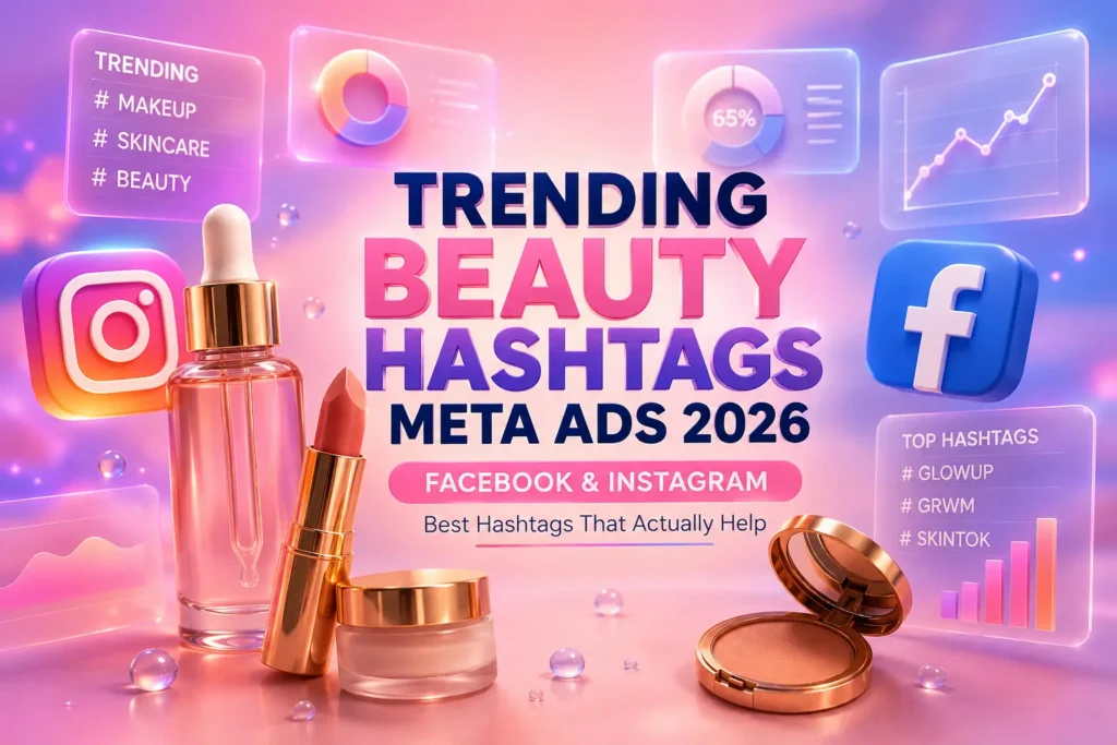Trending Beauty Hashtags Meta Ads 2026: Best Facebook & Instagram Hashtags That Actually Help