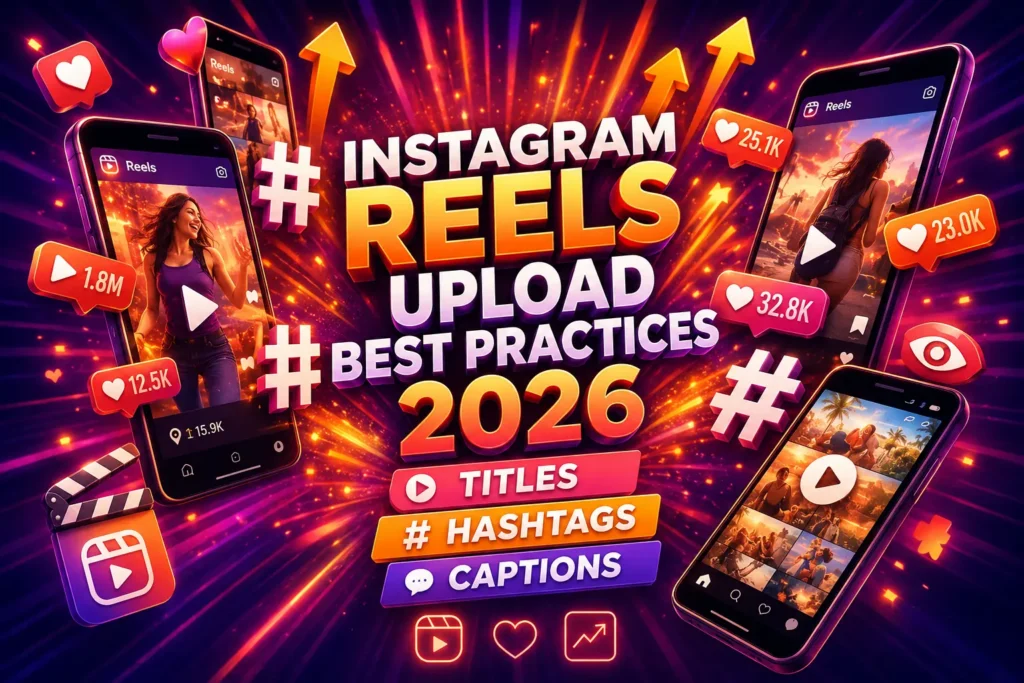 Instagram Reels Upload Best Practices 2026 Hashtags, Titles, & Captions